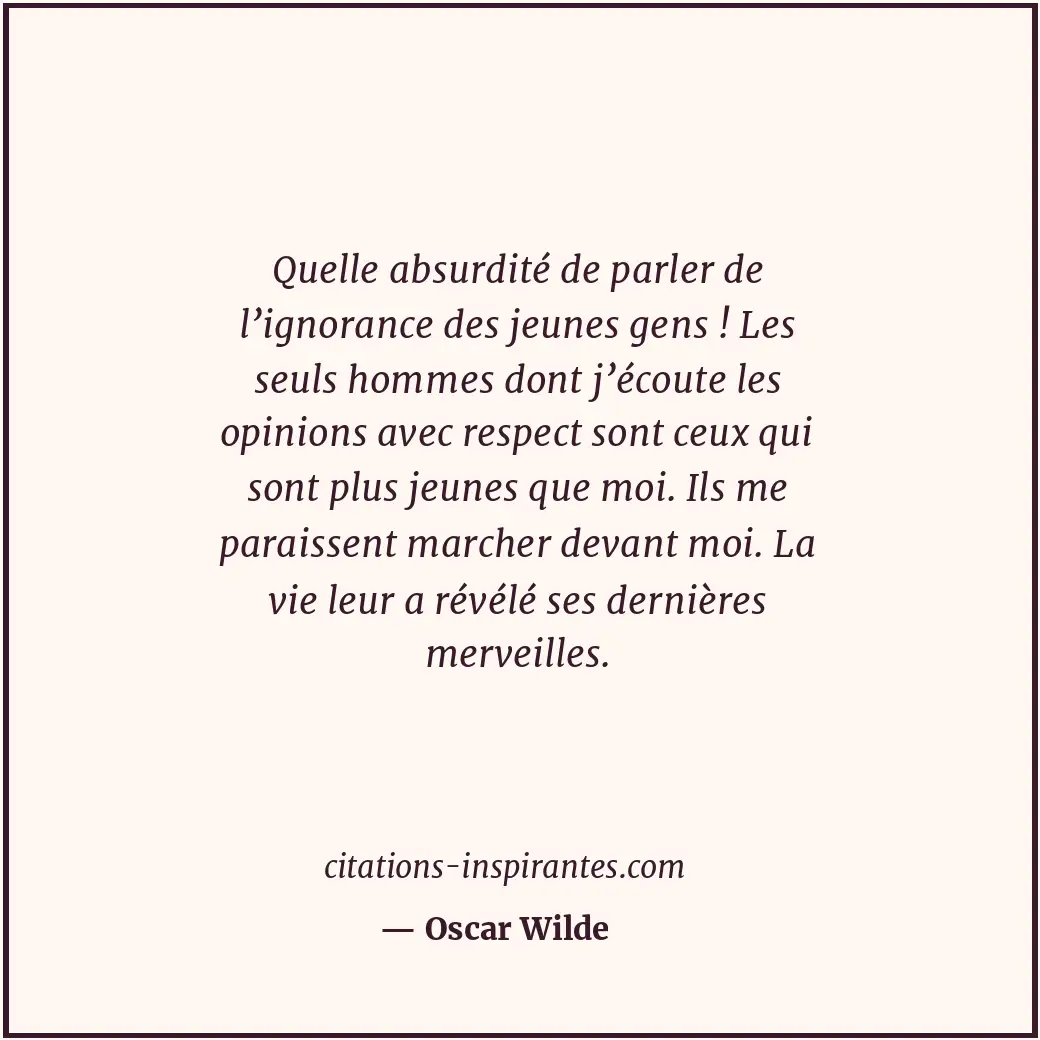 Citation de Oscar Wilde
