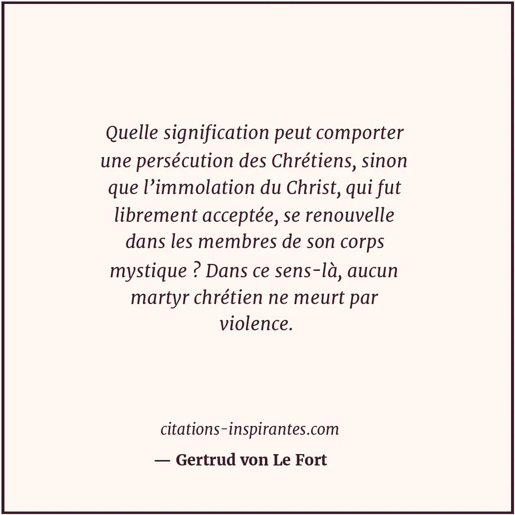 Citation de Gertrud von Le Fort
