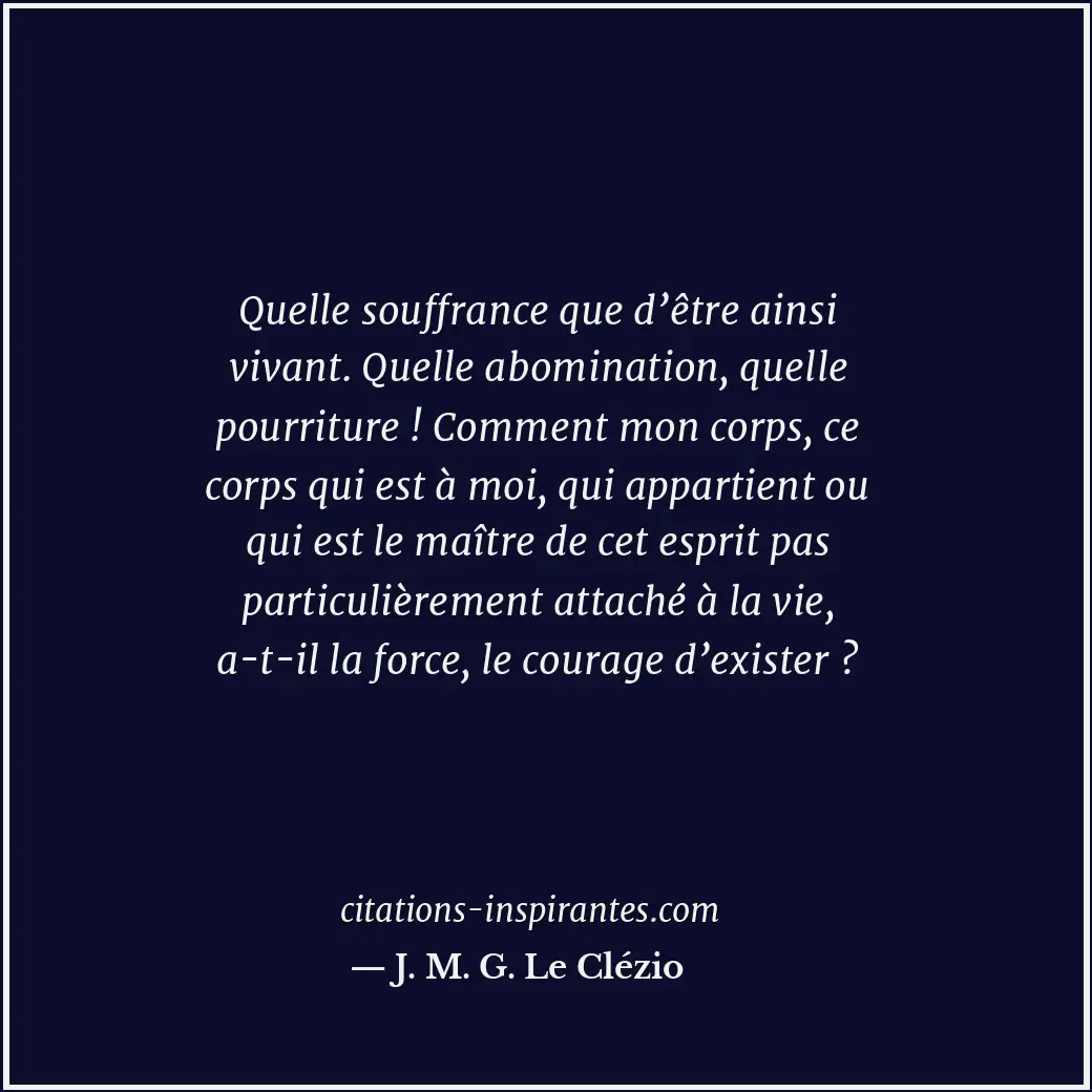 Citation de J. M. G. Le Clézio