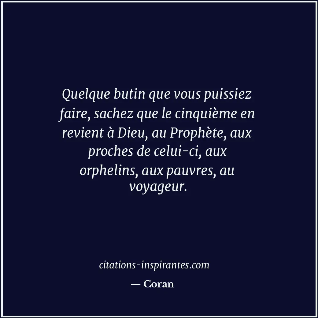Citation de Coran