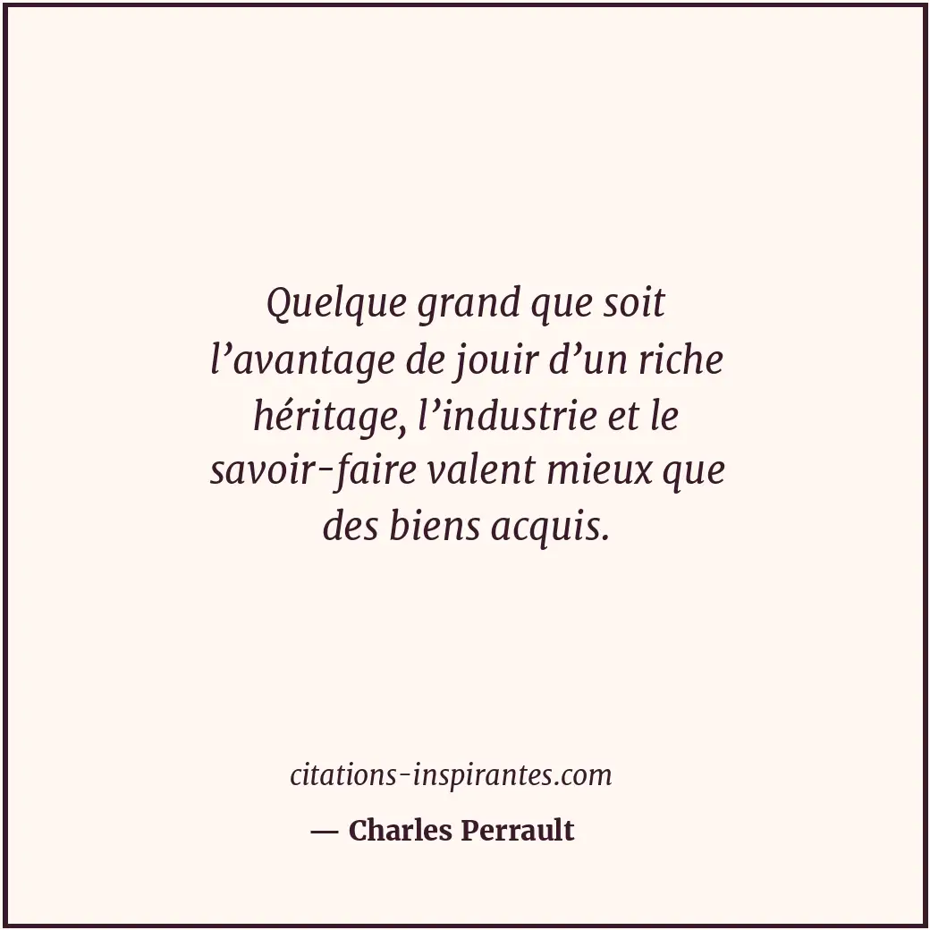 Citation de Charles Perrault