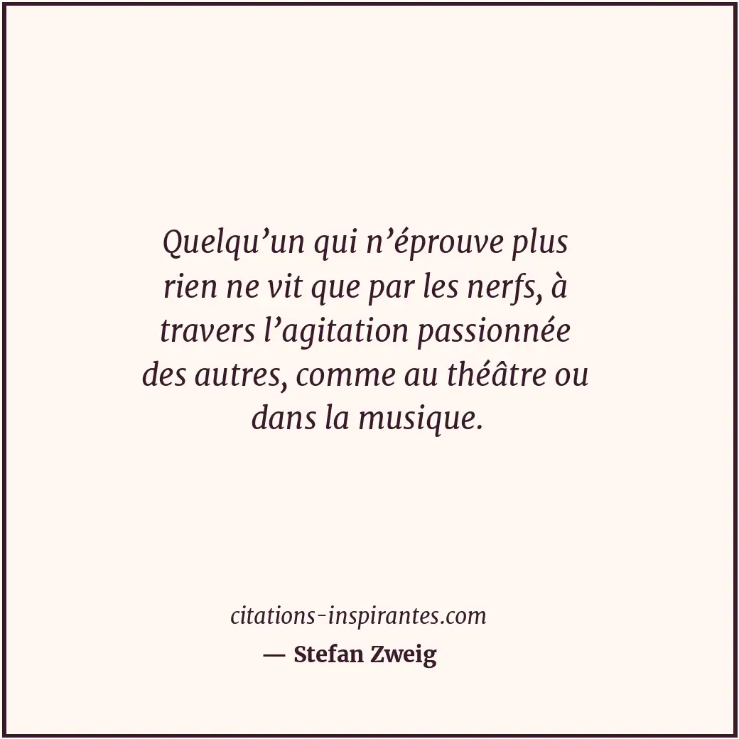 Citation de Stefan Zweig