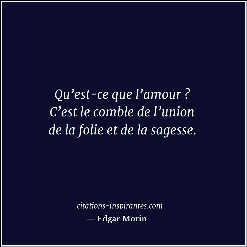 Citation de Edgar Morin
