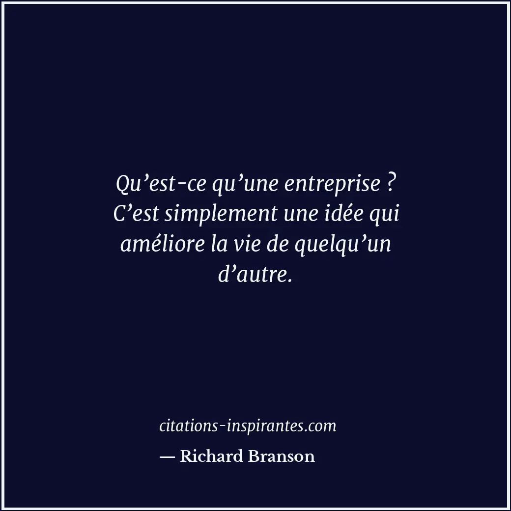Citation de Richard Branson