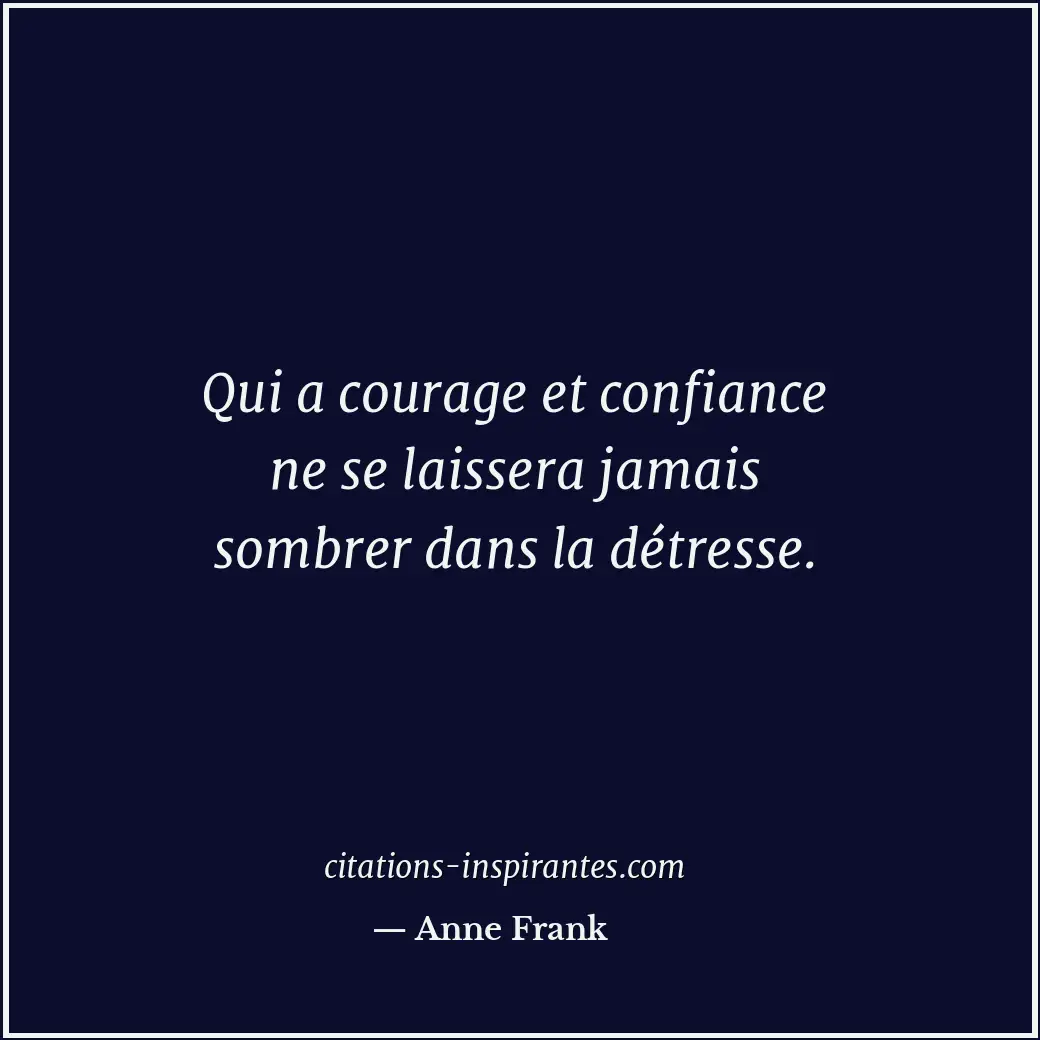 Citation de Anne Frank