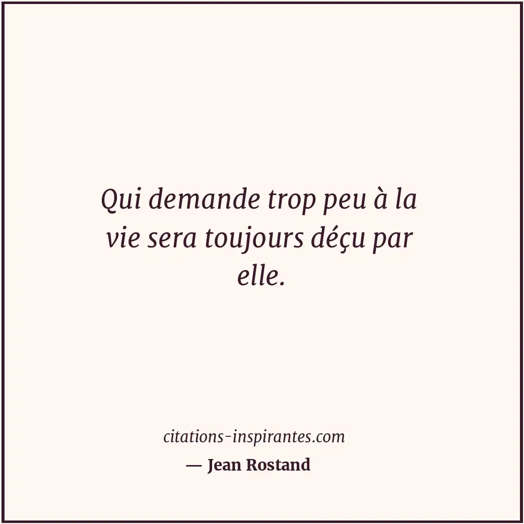 Citation de Jean Rostand
