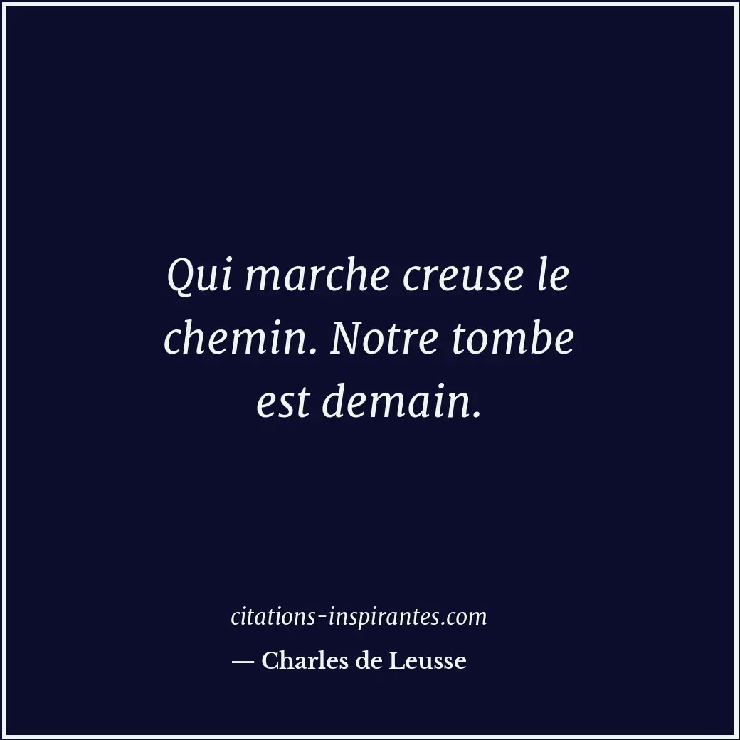 Citation de Charles de Leusse