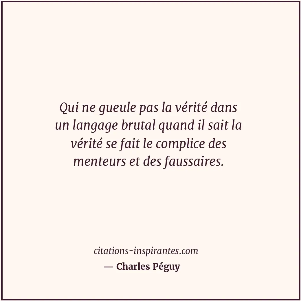 Citation de Charles Péguy