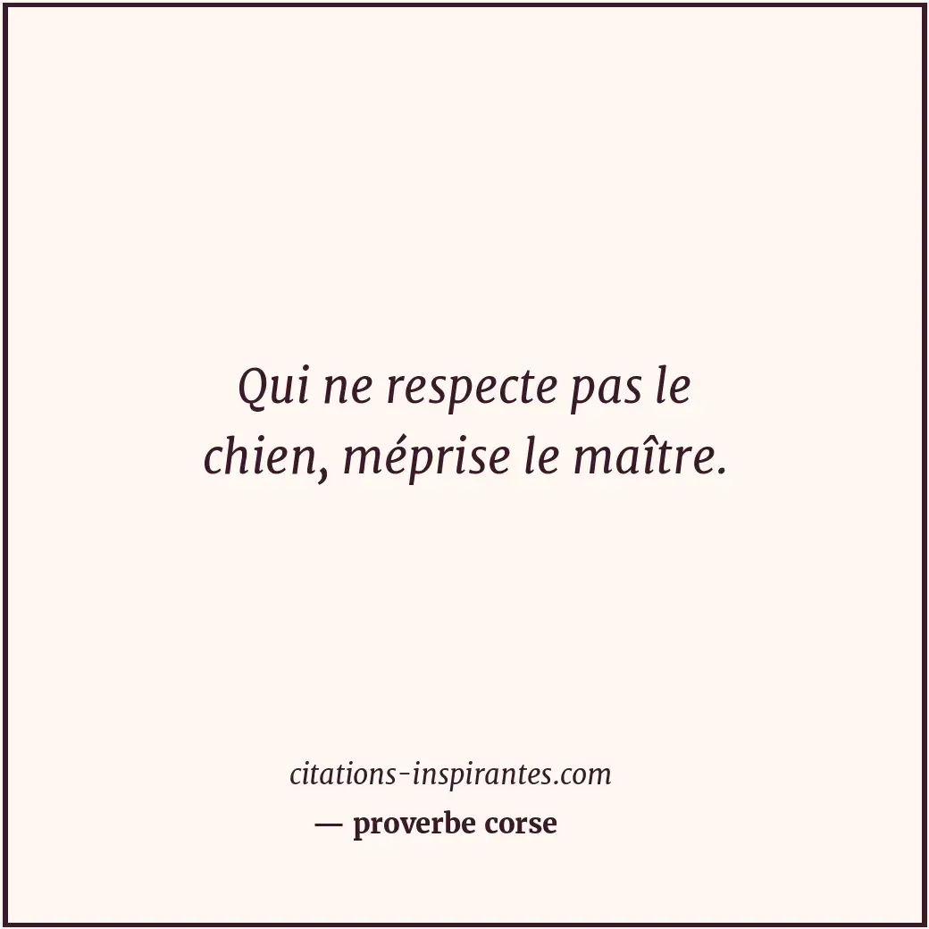 Citation de proverbe corse