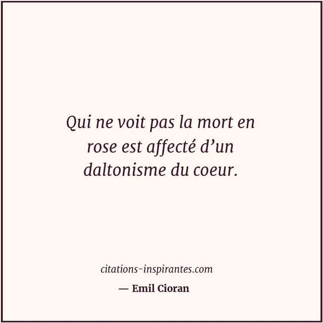 Citation de Emil Cioran
