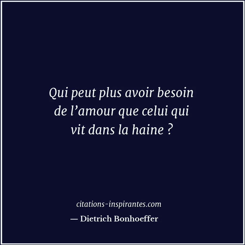 Citation de Dietrich Bonhoeffer