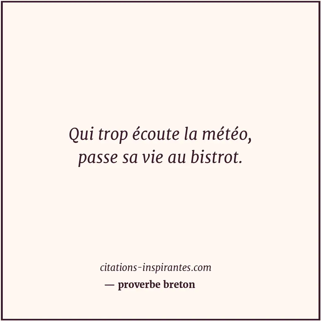 Citation de proverbe breton