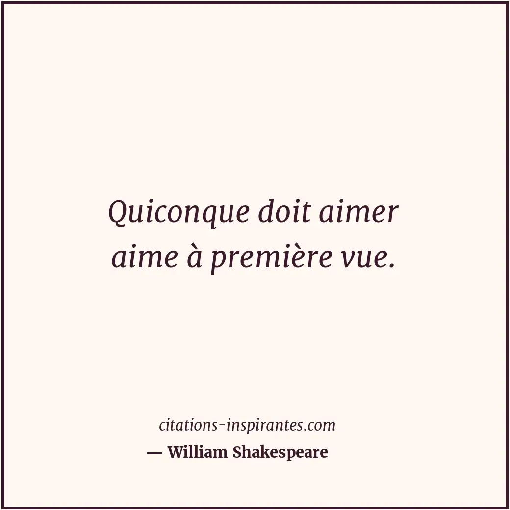Citation de William Shakespeare
