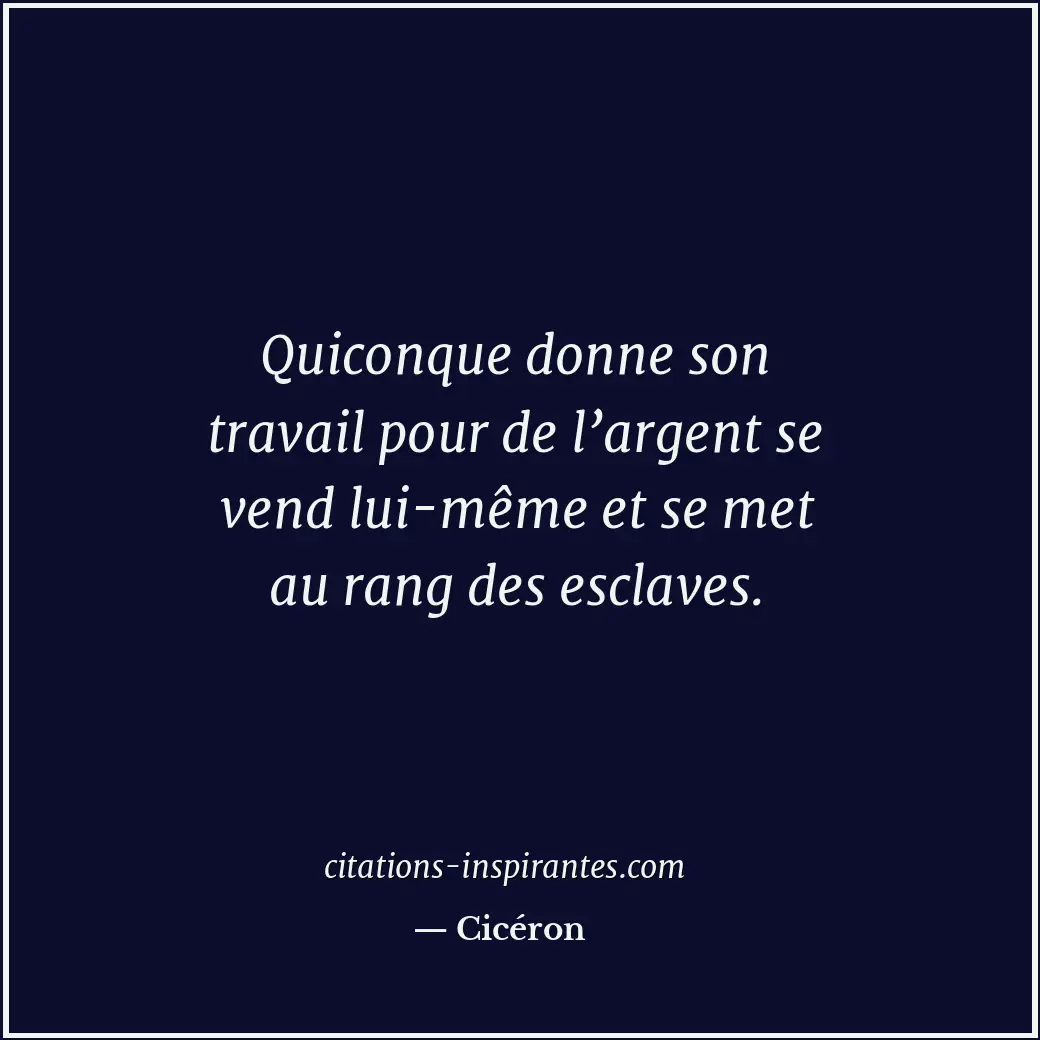 Citation de Cicéron