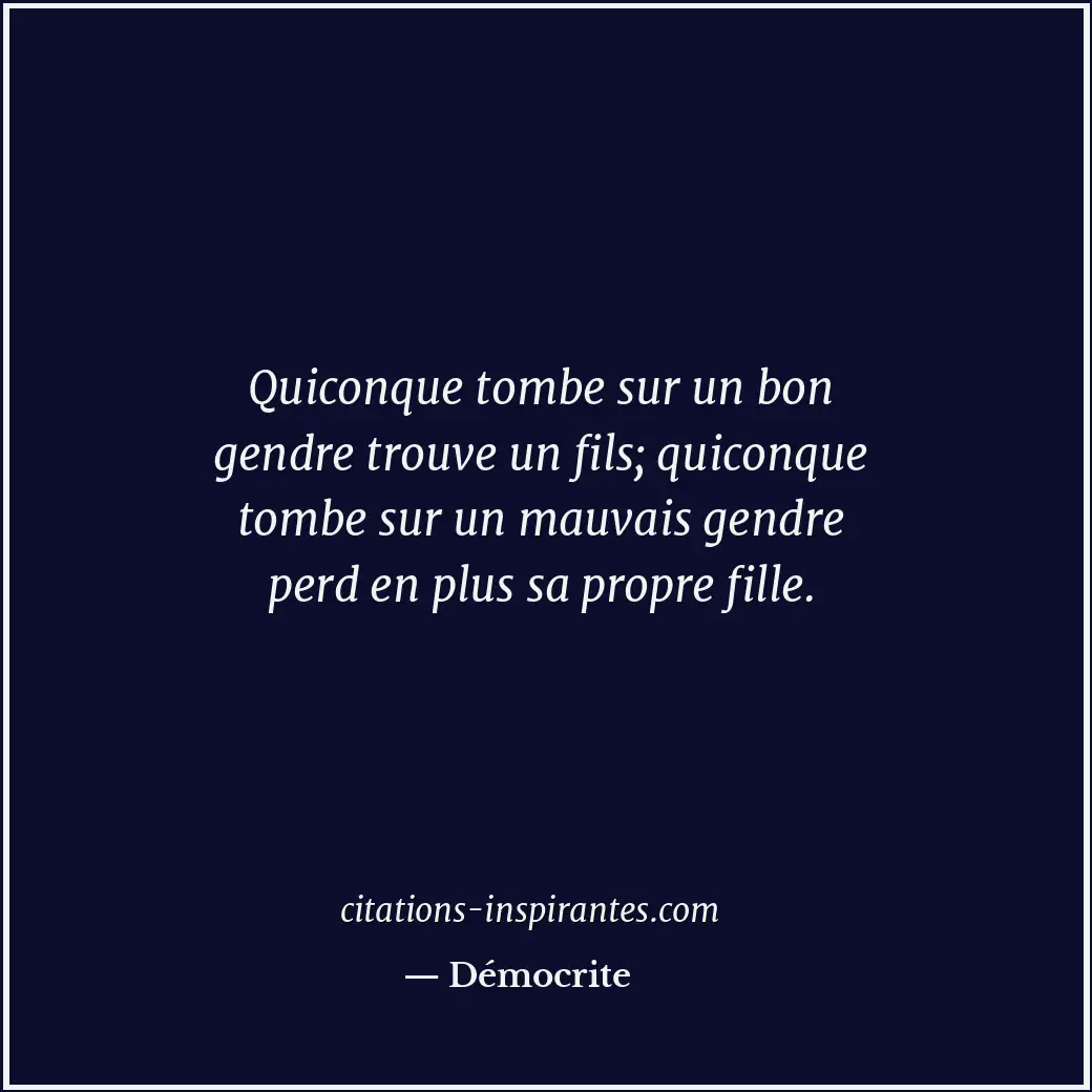 Citation de Démocrite