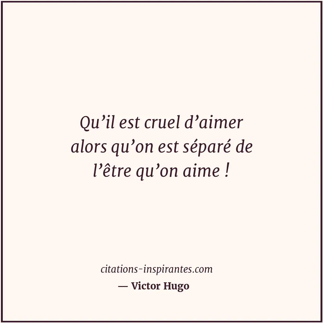 Citation de Victor Hugo