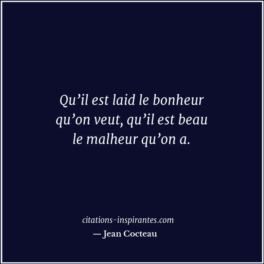 Citation de Jean Cocteau
