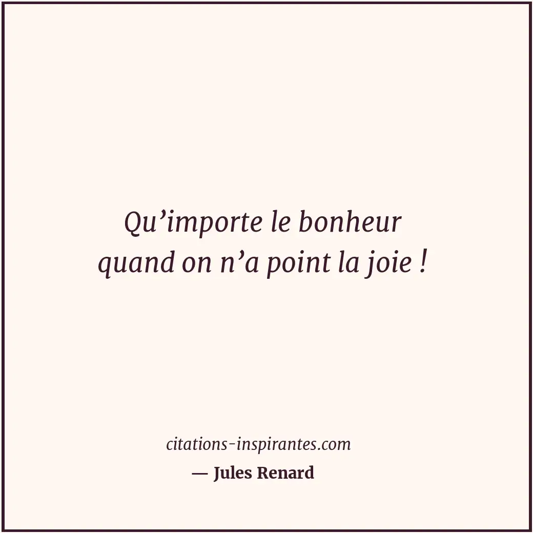 Citation de Jules Renard