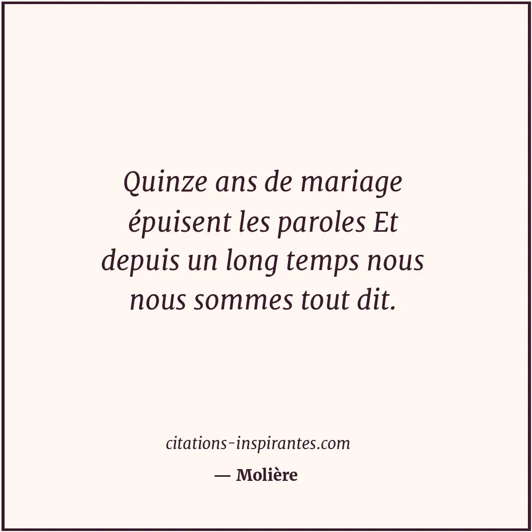 Citation de Molière