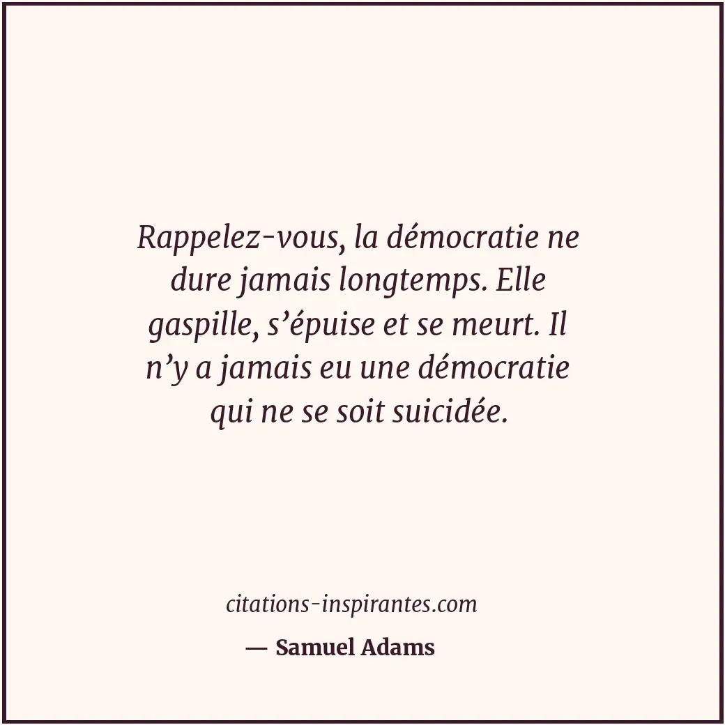 Citation de Samuel Adams