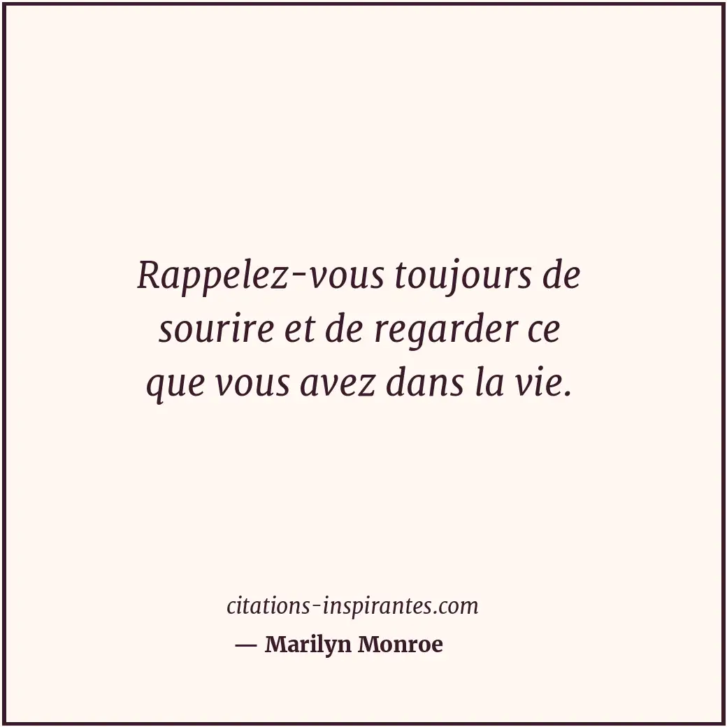 Citation de Marilyn Monroe
