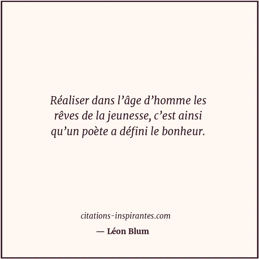 Citation de Léon Blum