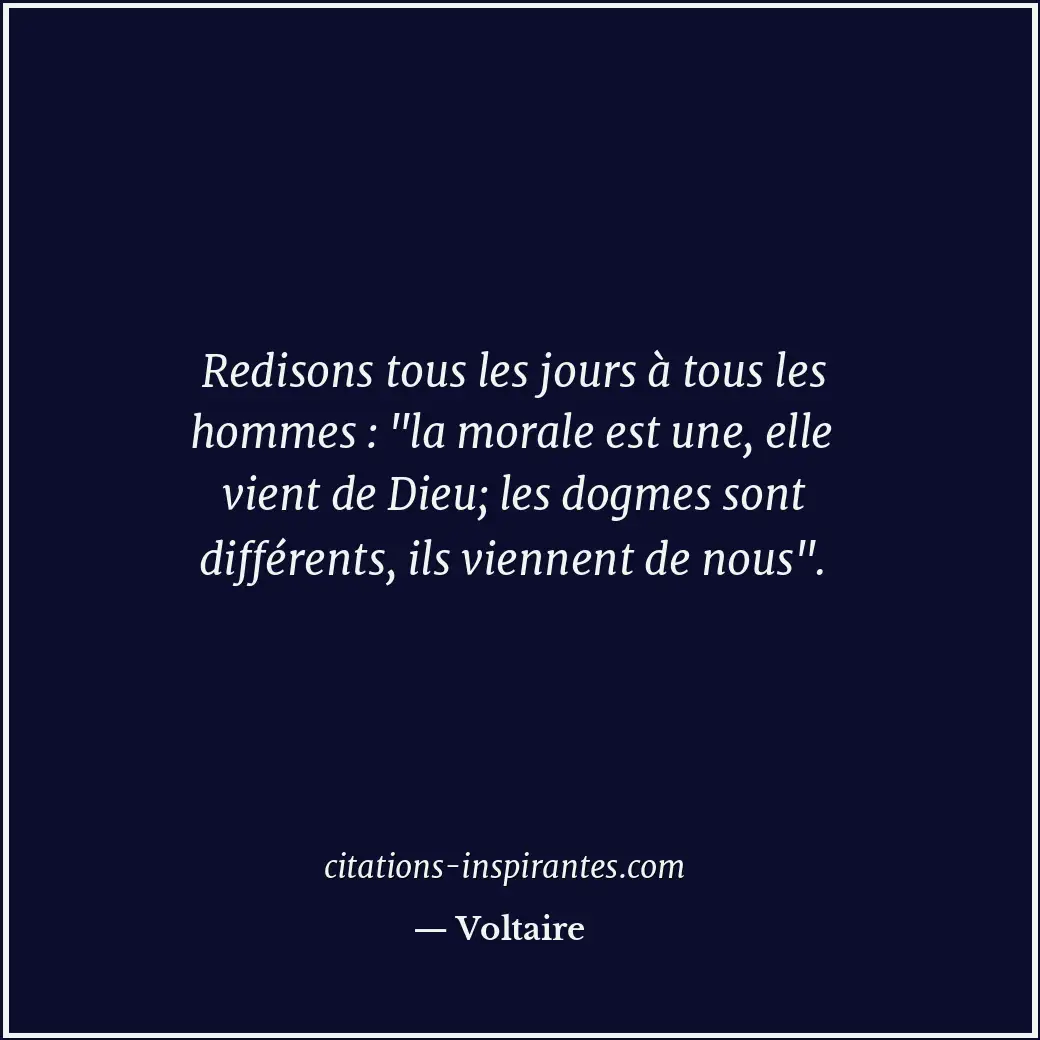 Citation de Voltaire