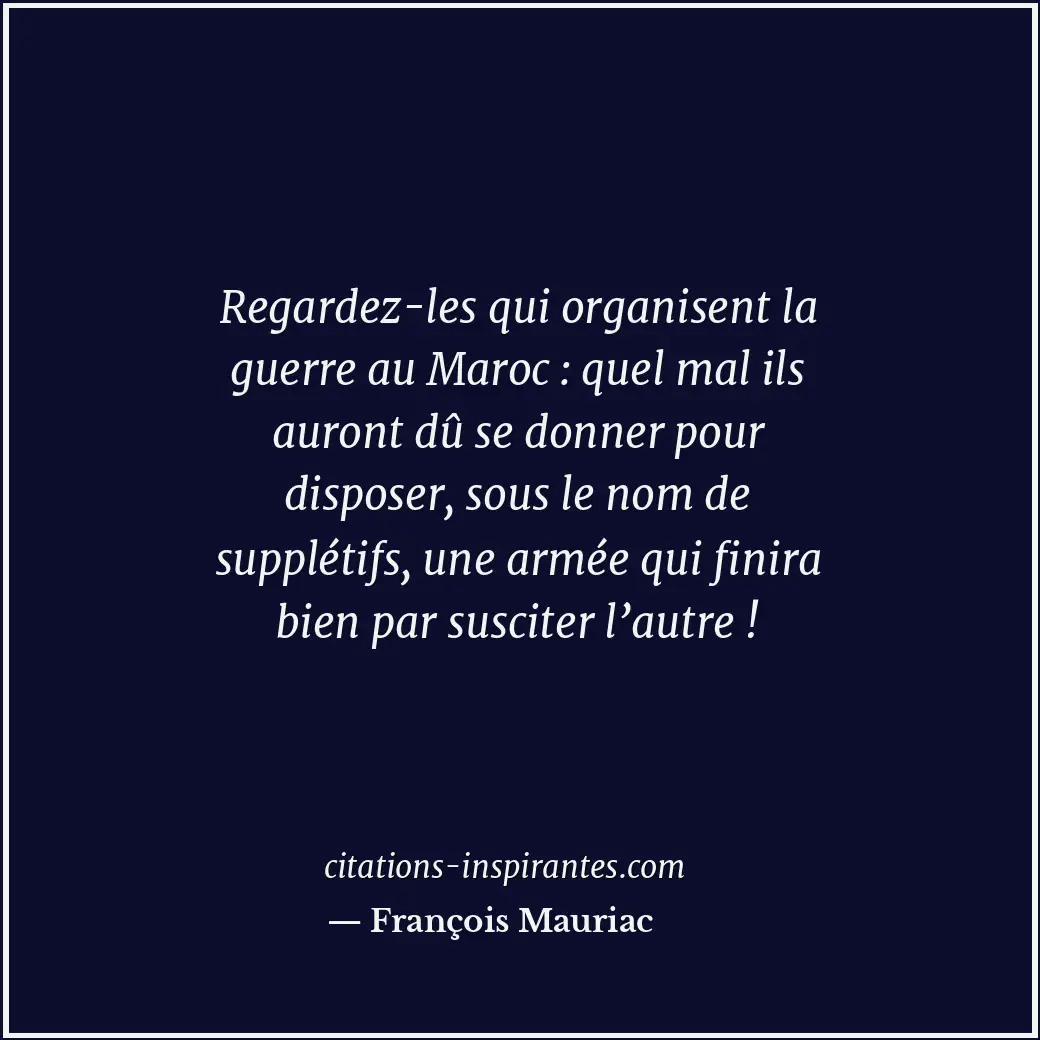 Citation de François Mauriac