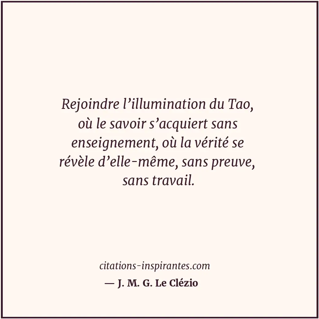 Citation de J. M. G. Le Clézio