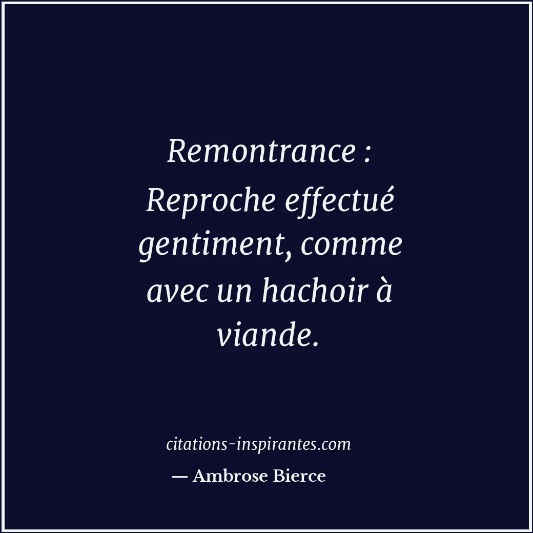 Citation de Ambrose Bierce