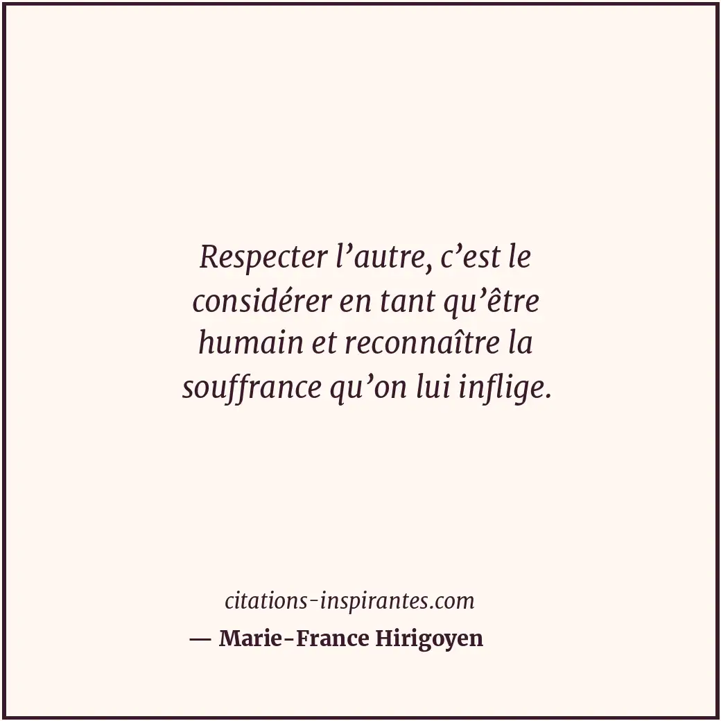Citation de Marie-France Hirigoyen