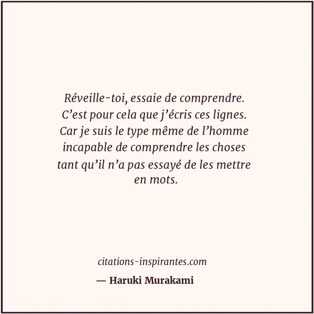 Citation de Haruki Murakami