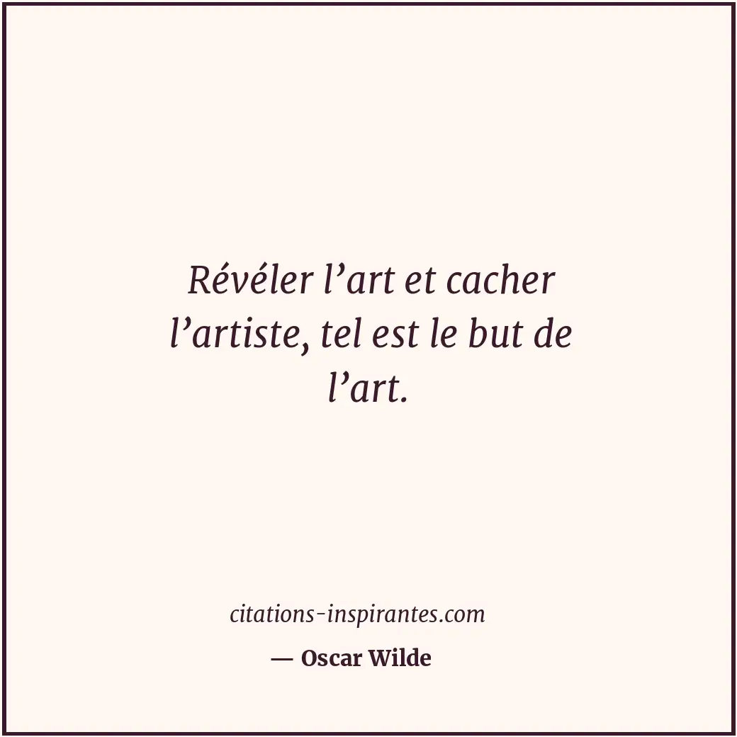 Citation de Oscar Wilde