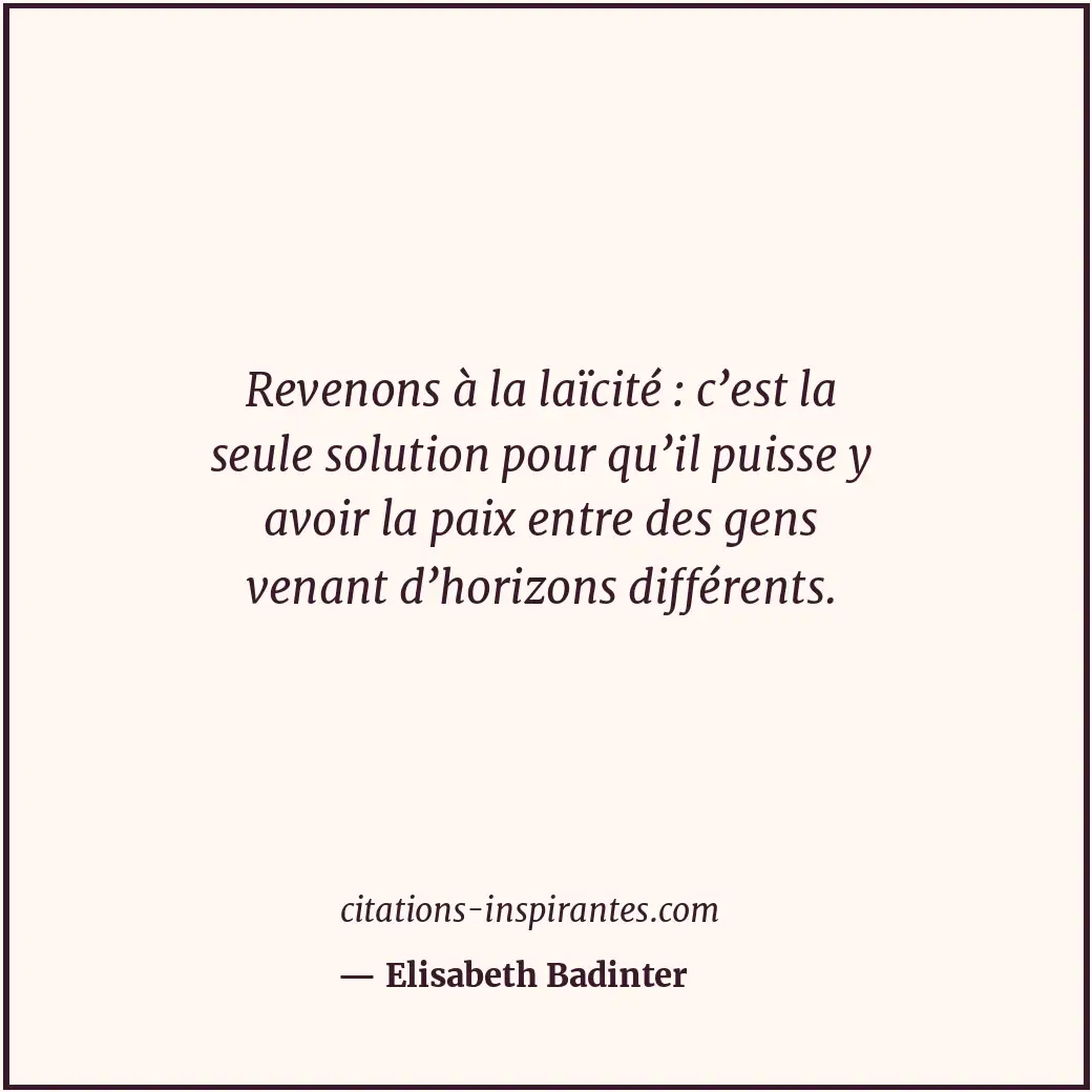 Citation de Elisabeth Badinter