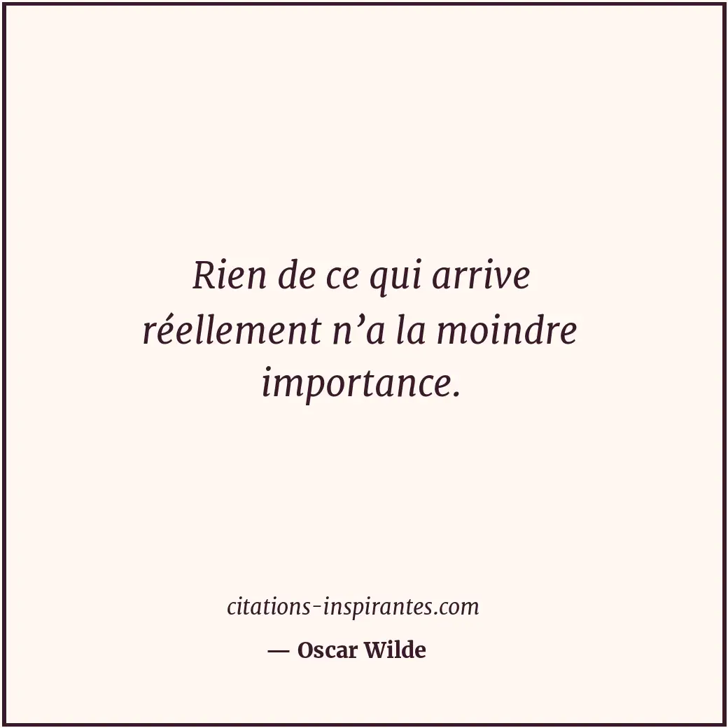 Citation de Oscar Wilde
