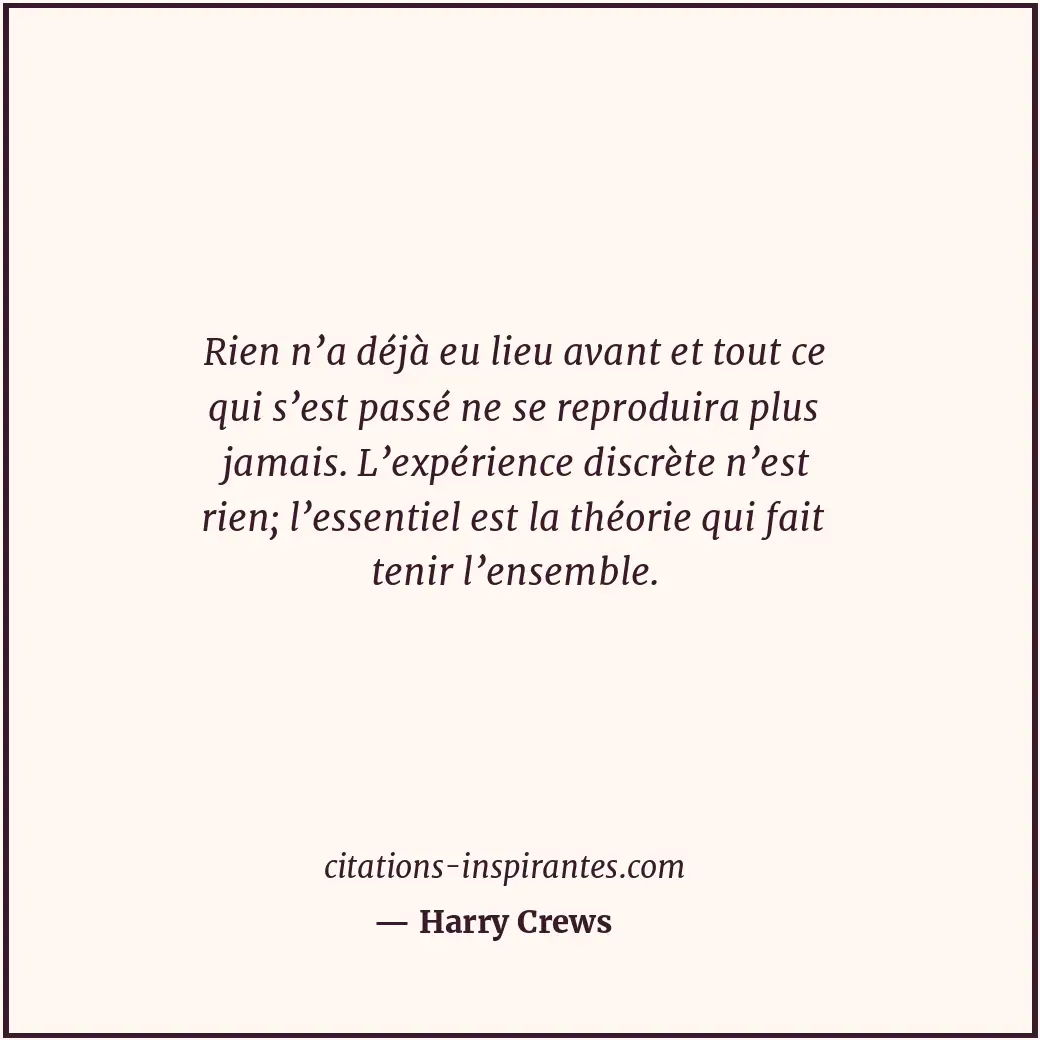 Citation de Harry Crews