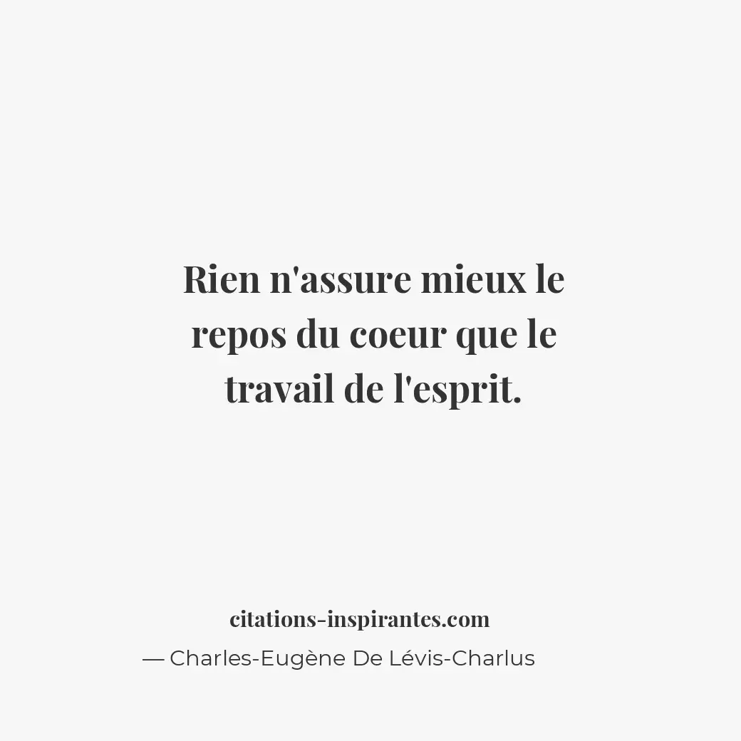 Citation de Charles-Eugène De Lévis-Charlus