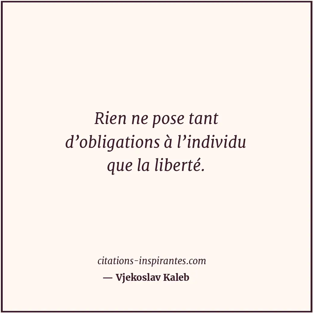Citation de Vjekoslav Kaleb