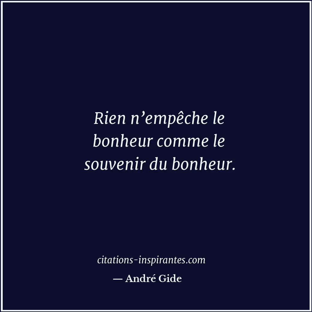 Citation de André Gide