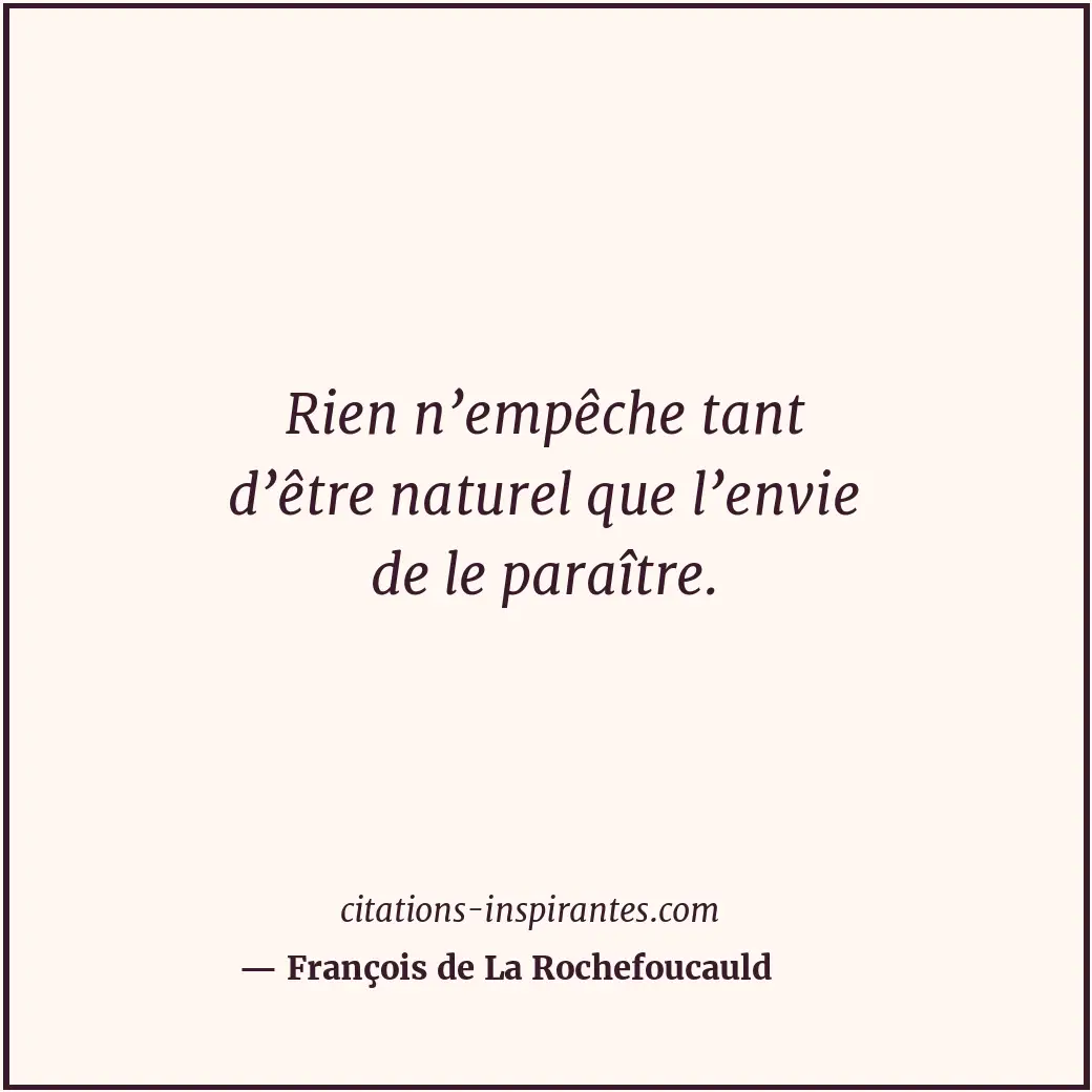 Citation de François de La Rochefoucauld