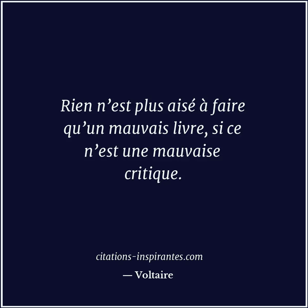 Citation de Voltaire