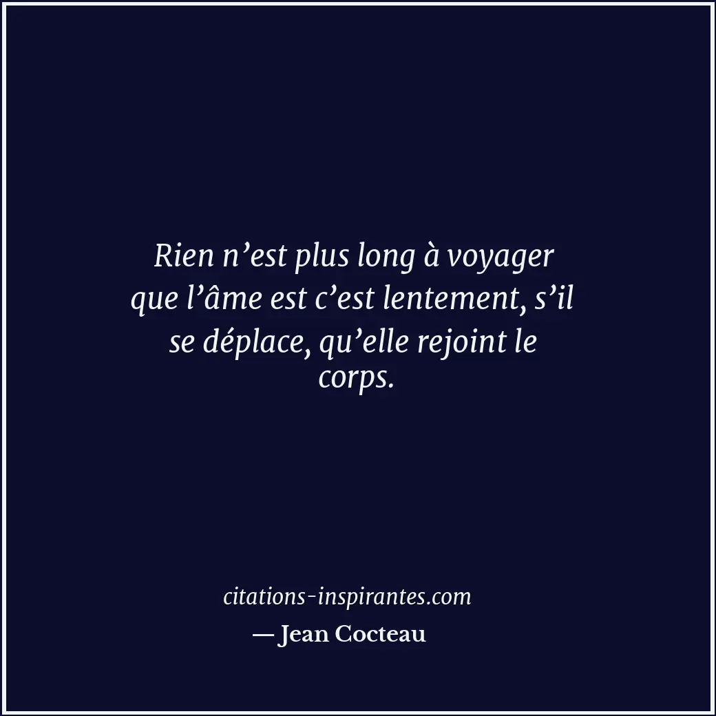 Citation de Jean Cocteau