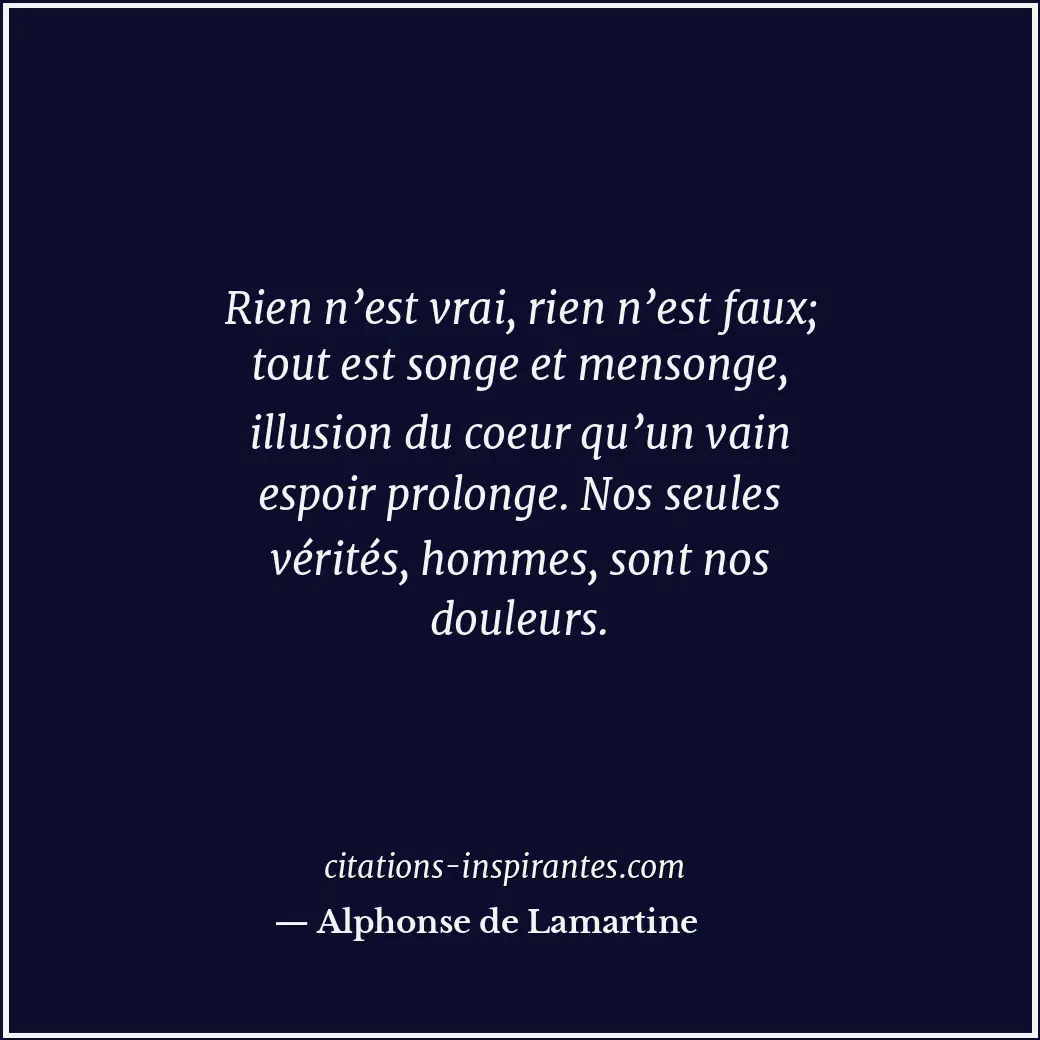 Citation de Alphonse de Lamartine