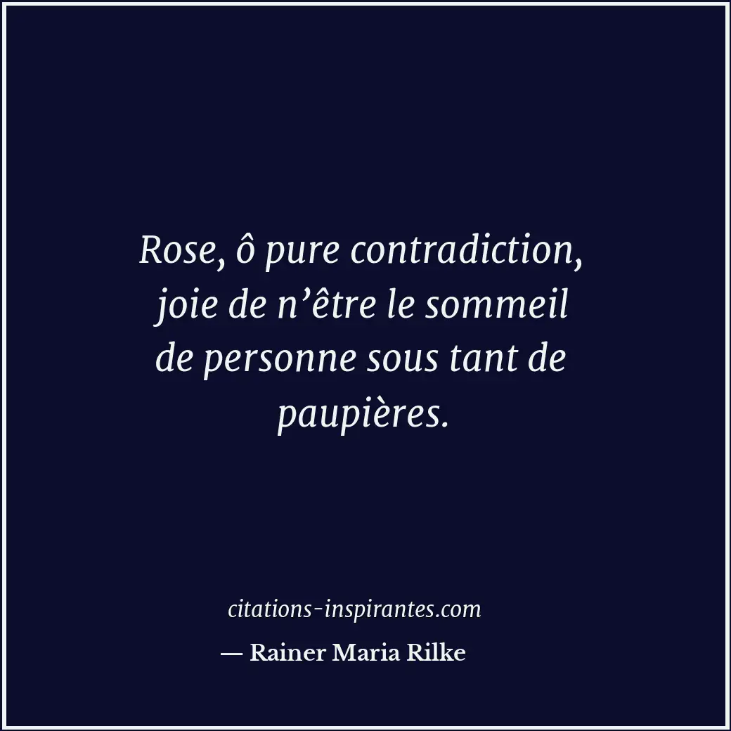 Citation de Rainer Maria Rilke
