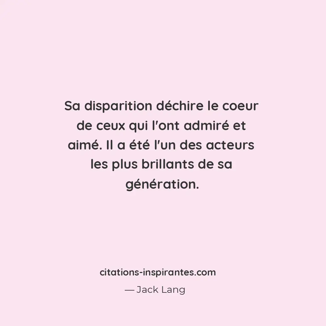 Citation de Jack Lang