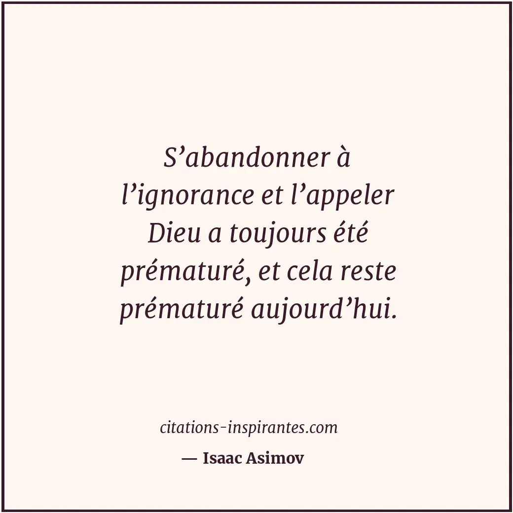 Citation de Isaac Asimov
