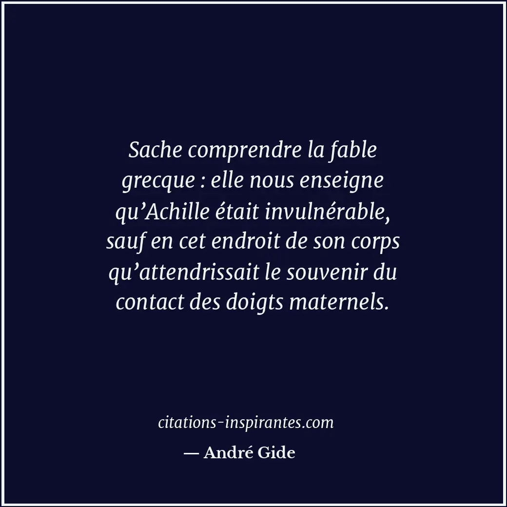 Citation de André Gide