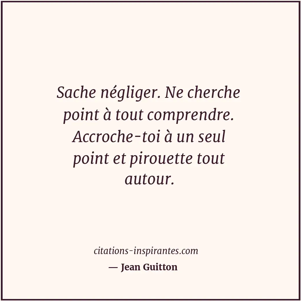 Citation de Jean Guitton