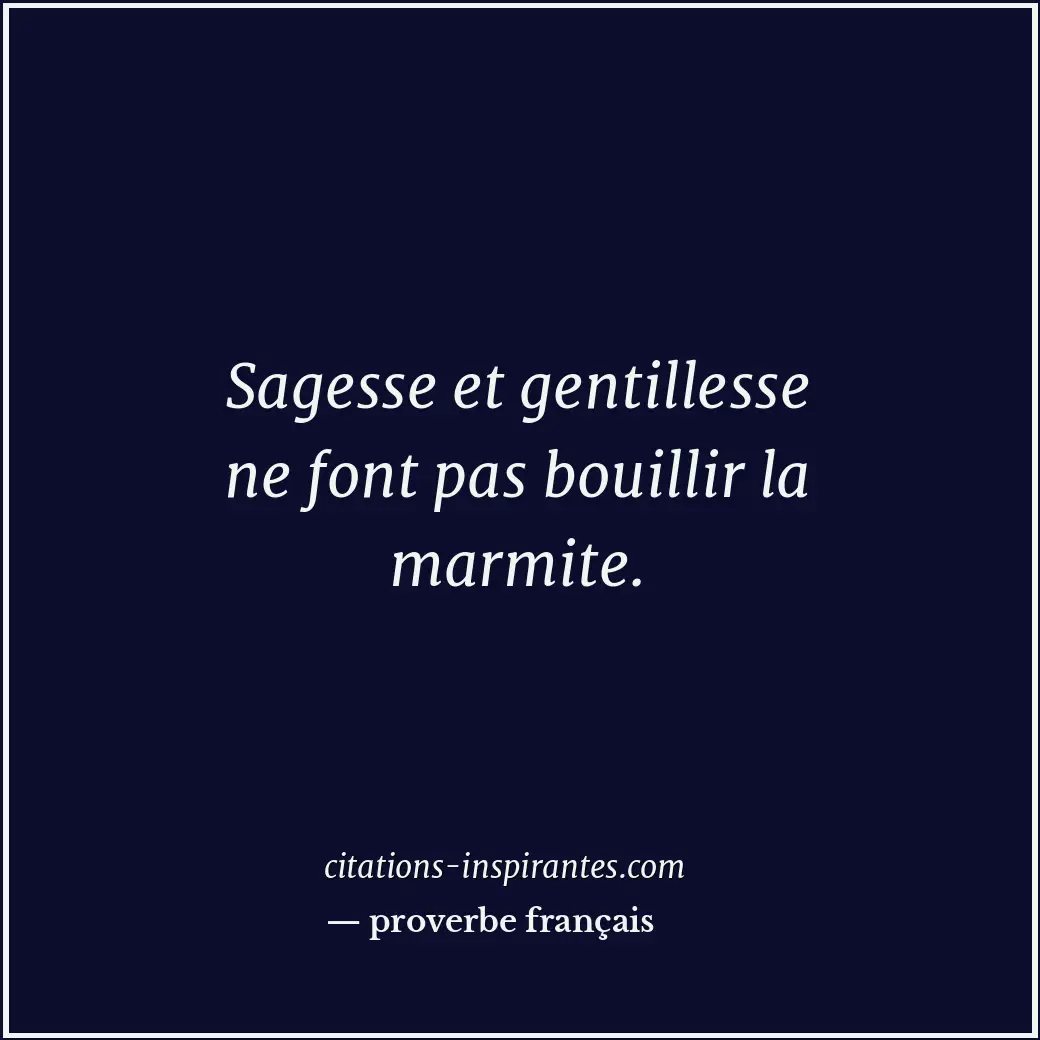 Citation de proverbe français