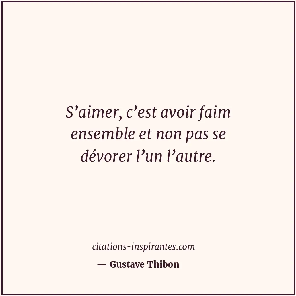 Citation de Gustave Thibon